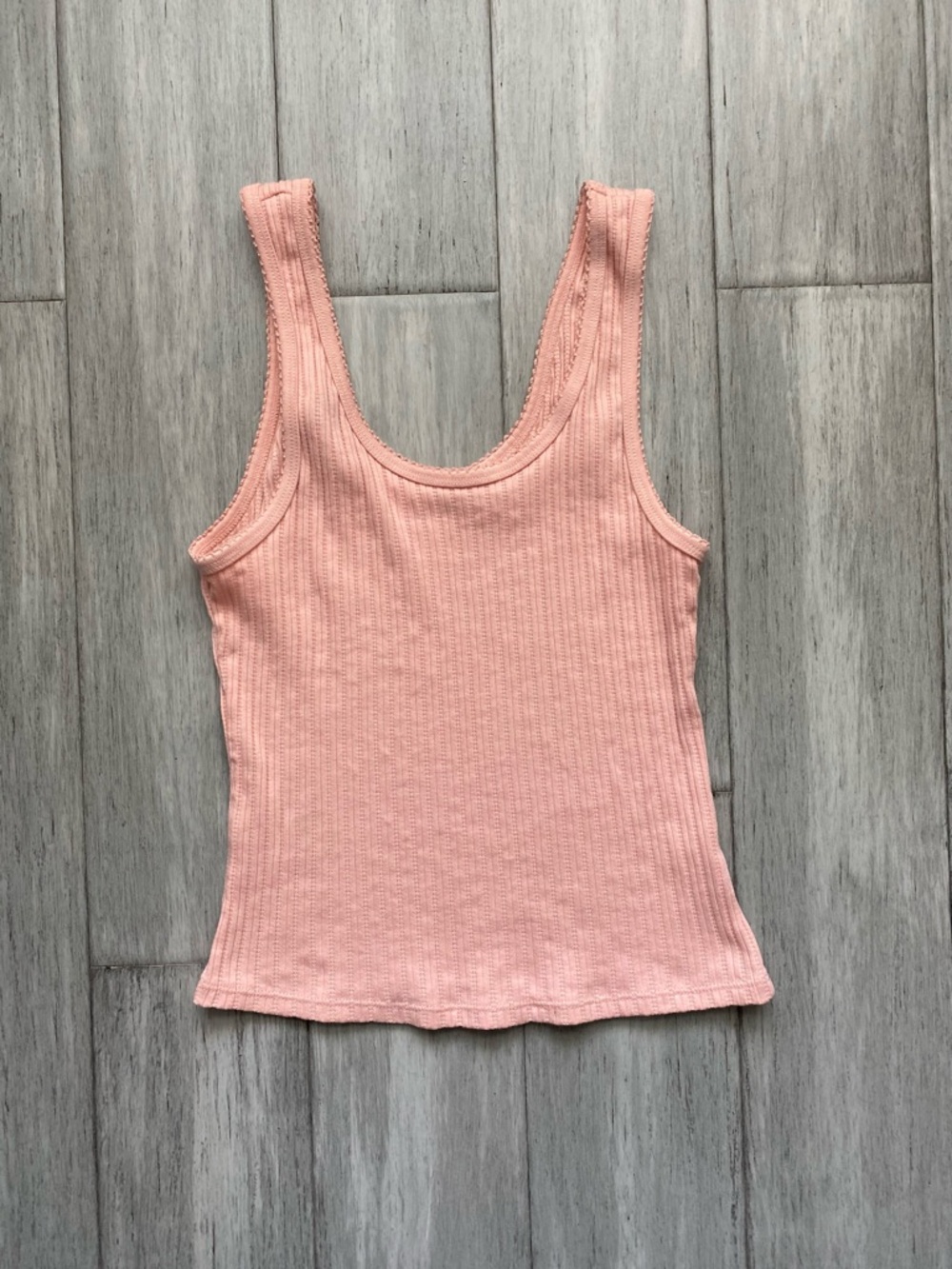Me To We Women's Ribbed Tank Top Blush Pastel Pink Coquette